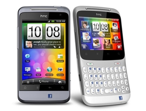 Facebook Phones : HTC Salsa and HTC ChaCha coming to India!