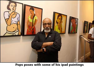 On display : iPad paintings in India