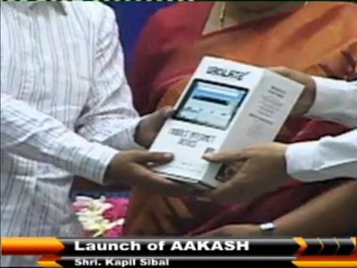 MHRD Aakash Tablet Launch Live Telecast