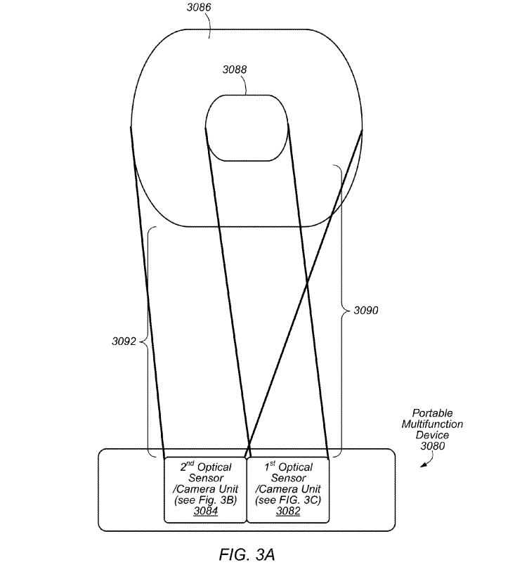 apple dual optical sensor patent application